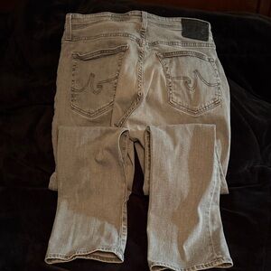 AG Adriano Goldschmied Men's Straight Jeans in Gray